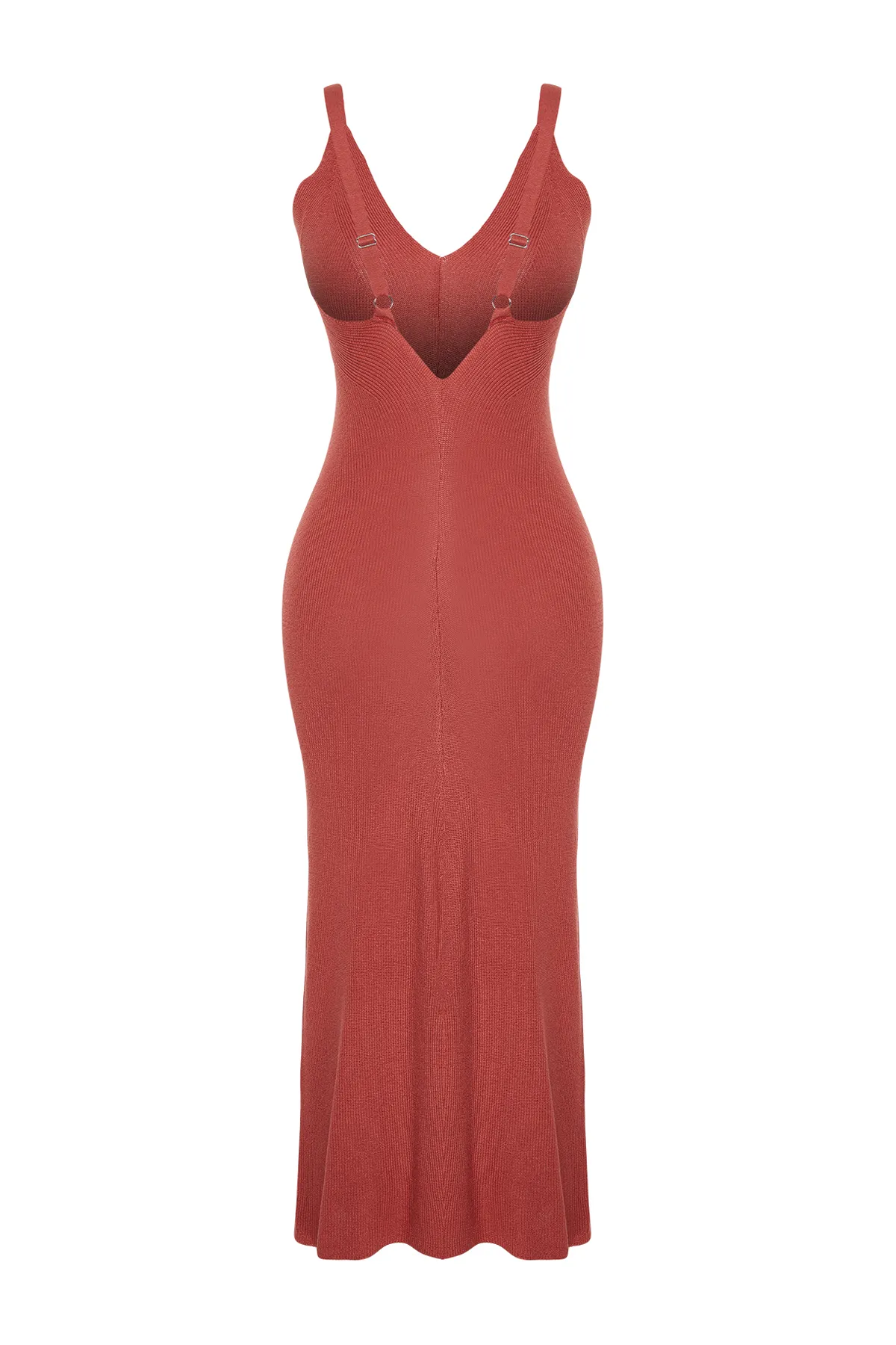 Trendyol Collection  Dried Rose Maxi-Strick-Basic-Kleid TWOSS20EL1574