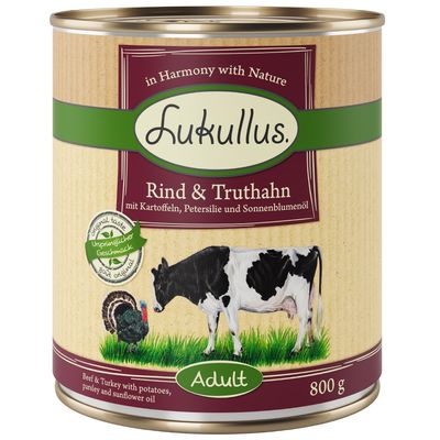 Lukullus Naturkost Adult Getreidefrei 6 x 800 g