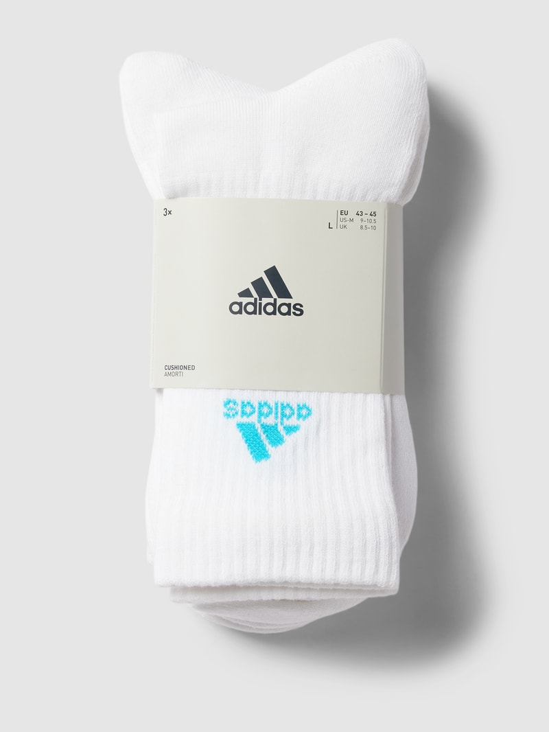 Socken mit Label-Stitching im 3er-Pack in rosa