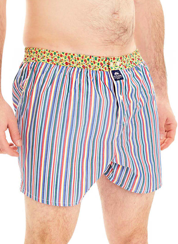 MC ALSON, Boxershorts, Baumwolle, multicolor gestreift