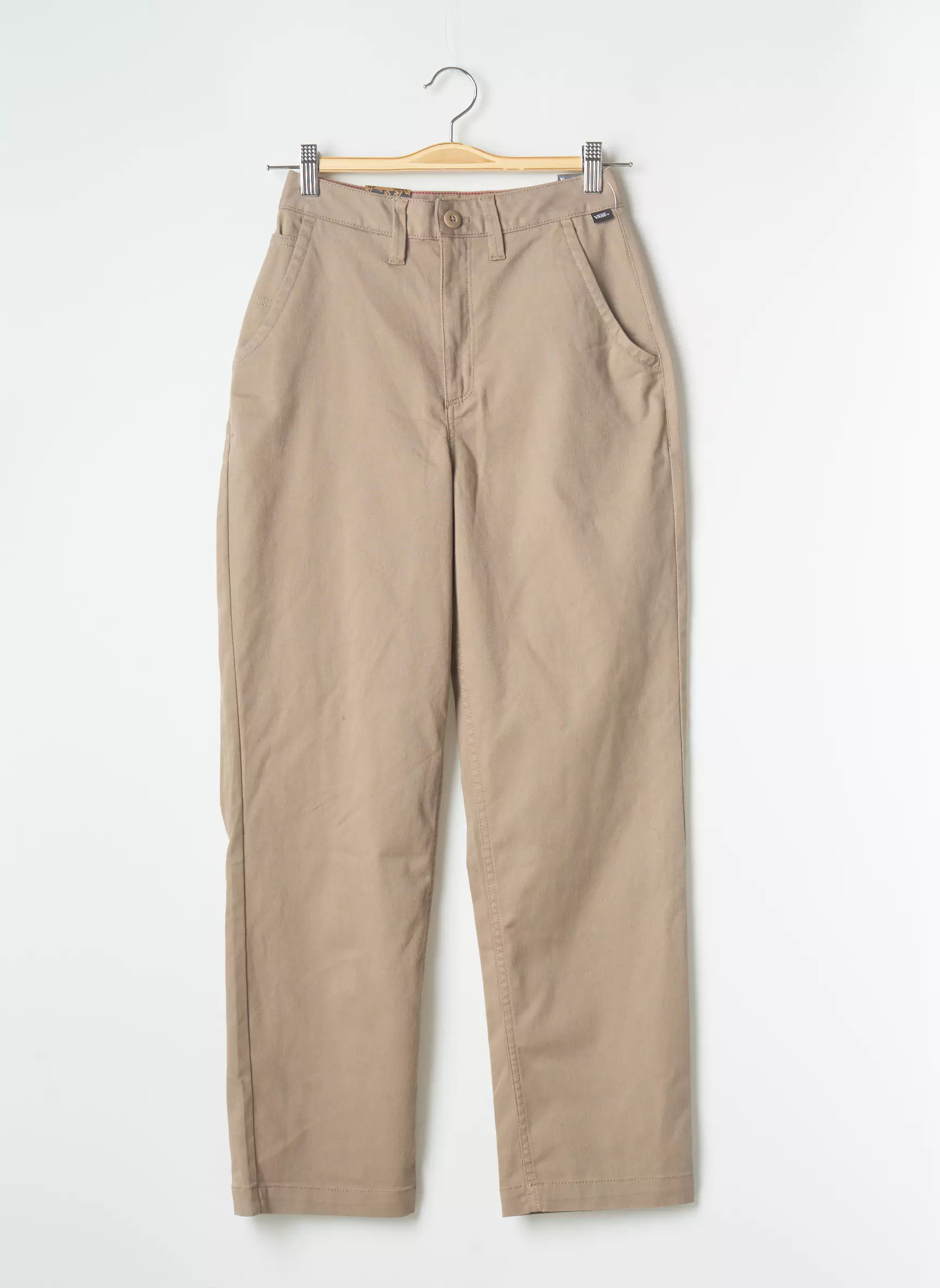 Vans Pantalons Chino Femme couleur beige