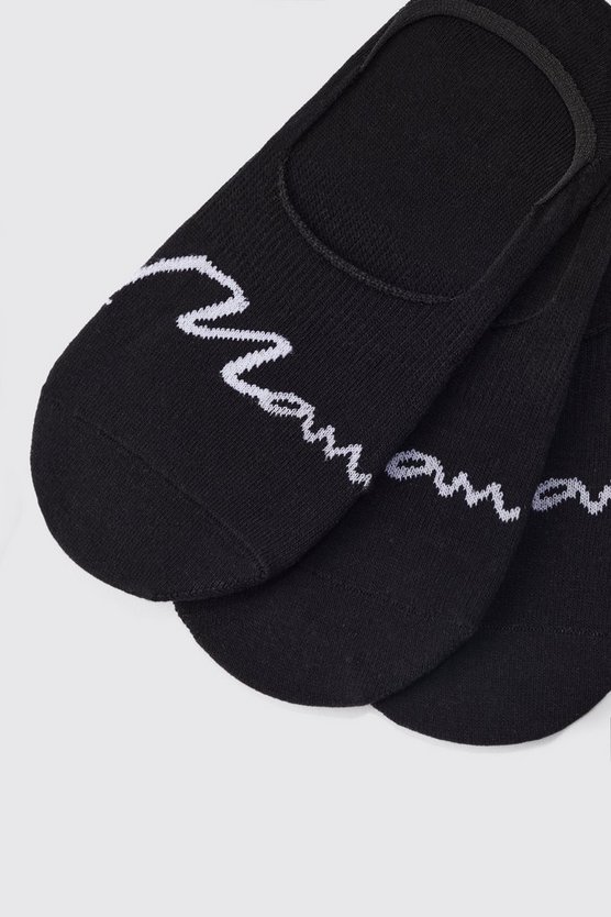 3er-Pack unsichtbare Man Signature Socken