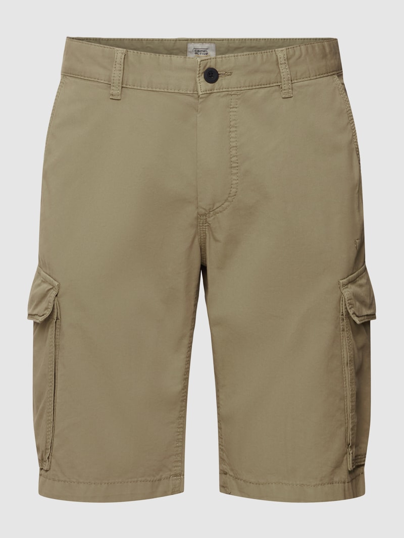 Shorts mit Cargotaschen in khaki
