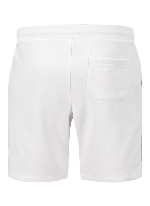 KARL LAGERFELD, Sweatshorts, Baumwolle, weiß