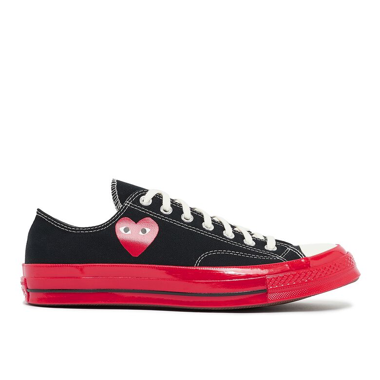 Comme des Garcons Play Red Sole Chuck Taylor 70 Low Top Black
