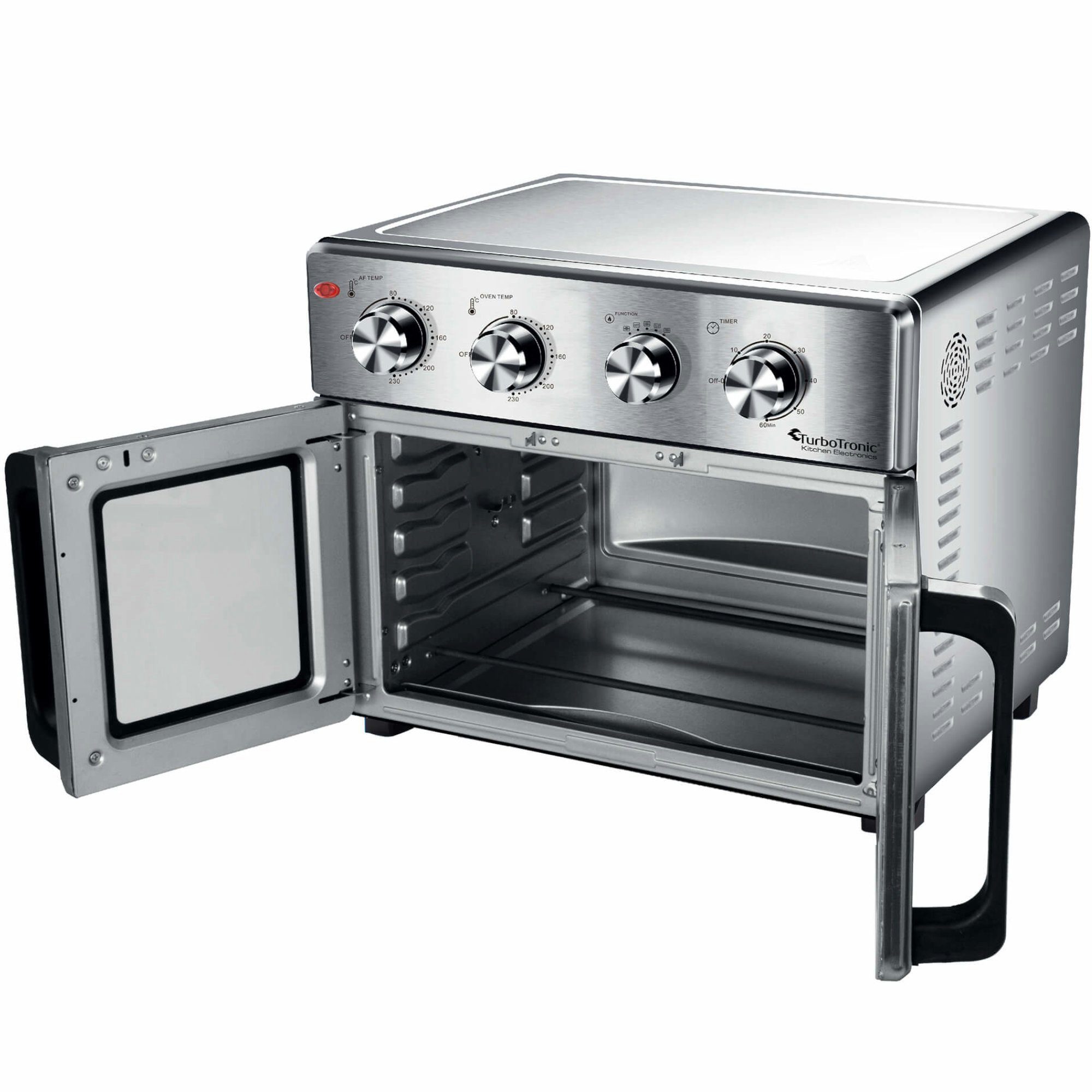 TurboTronic by Z-Line Minibackofen Digitaler Heißluftofen XXL, AF32MFD -32 Liter mit Drehspieß 4in1