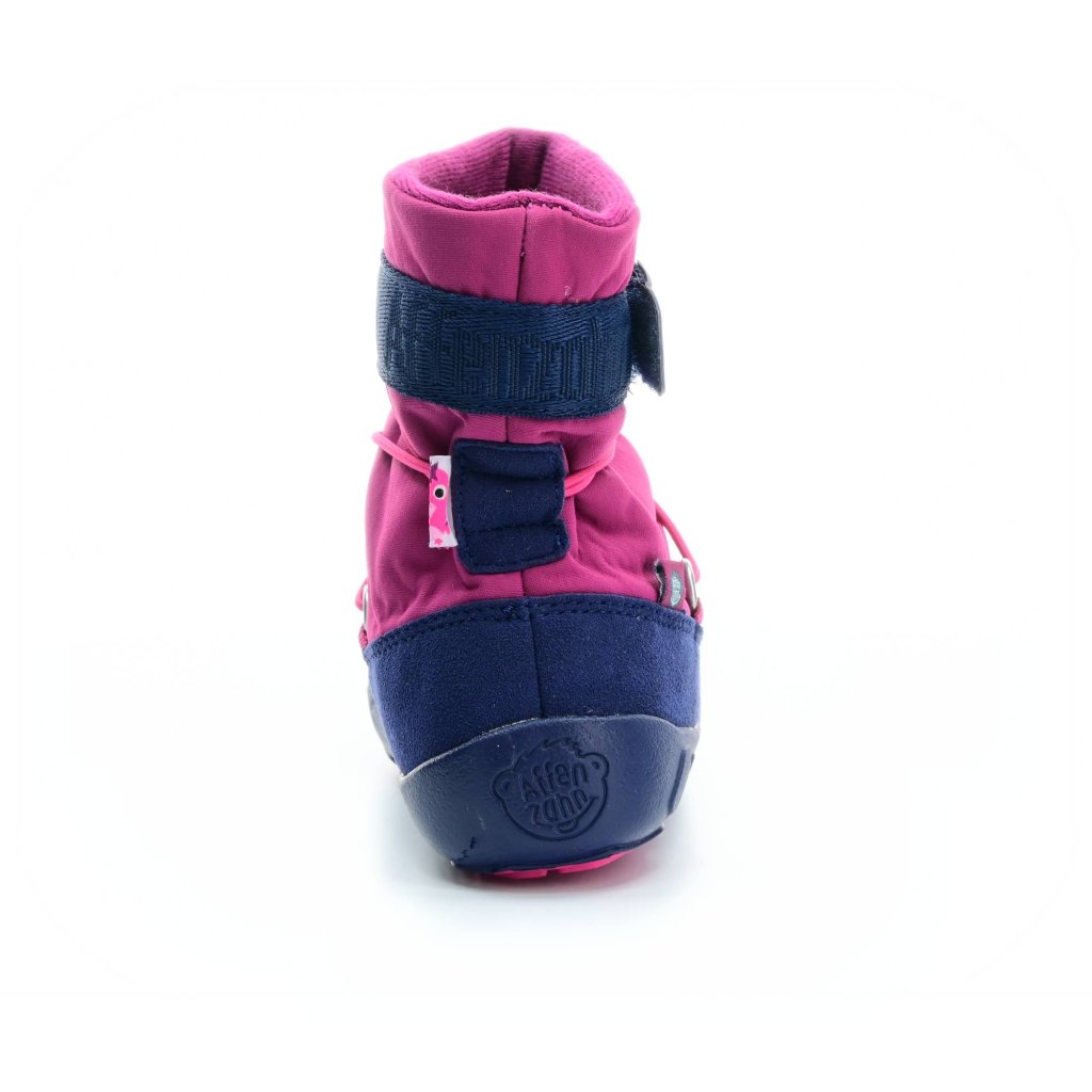 Affenzahn Schneestiefel Vegan Snowy Flamingo Pink Winterbarfußschuhe