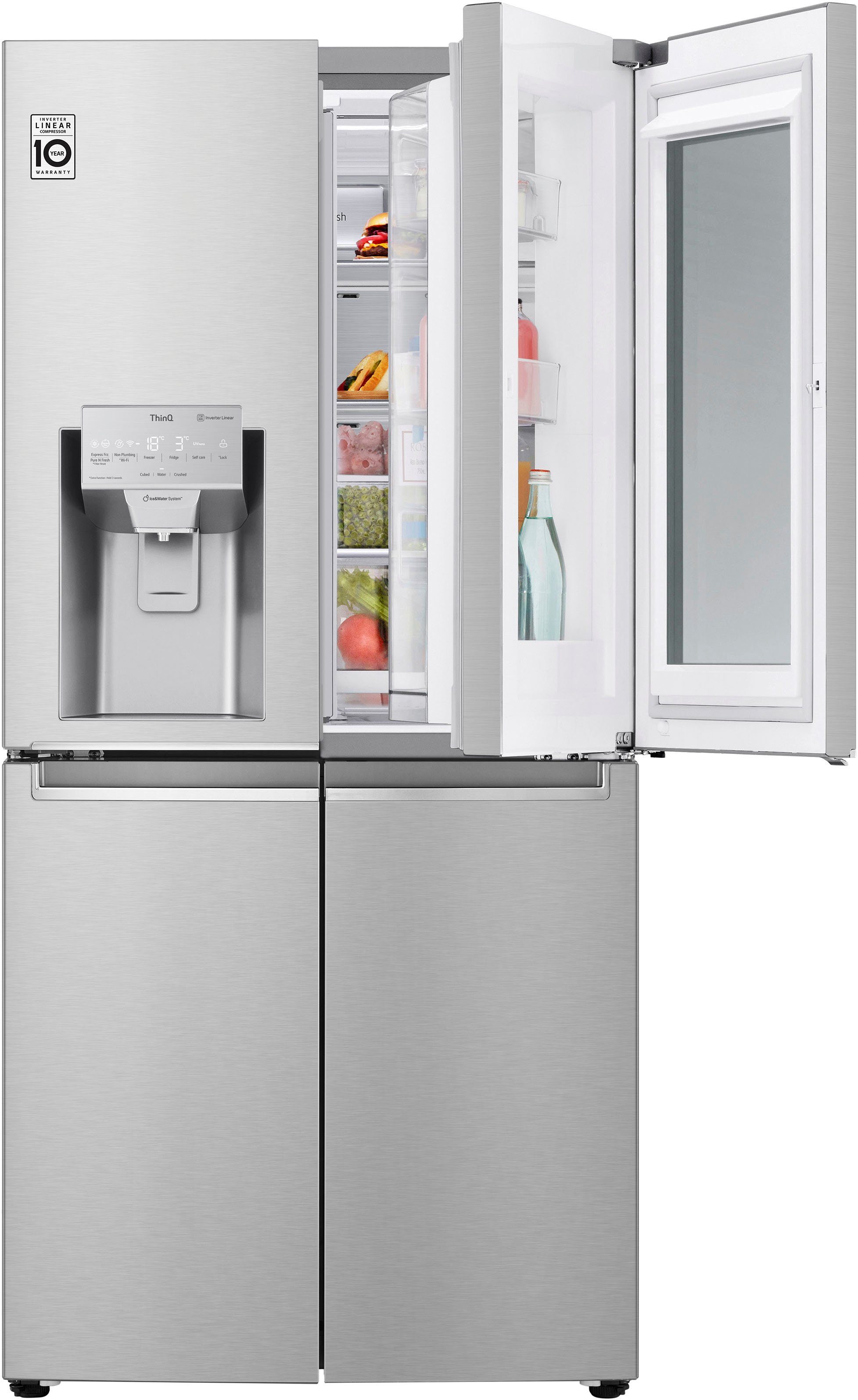 LG Multi Door GMX844BSBF, 178,7 cm hoch, 83,5 cm breit, InstaView™
