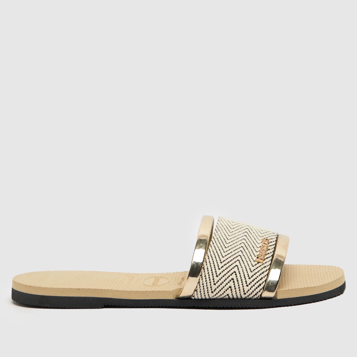 Havaianas trancoso slide szandál arany színben