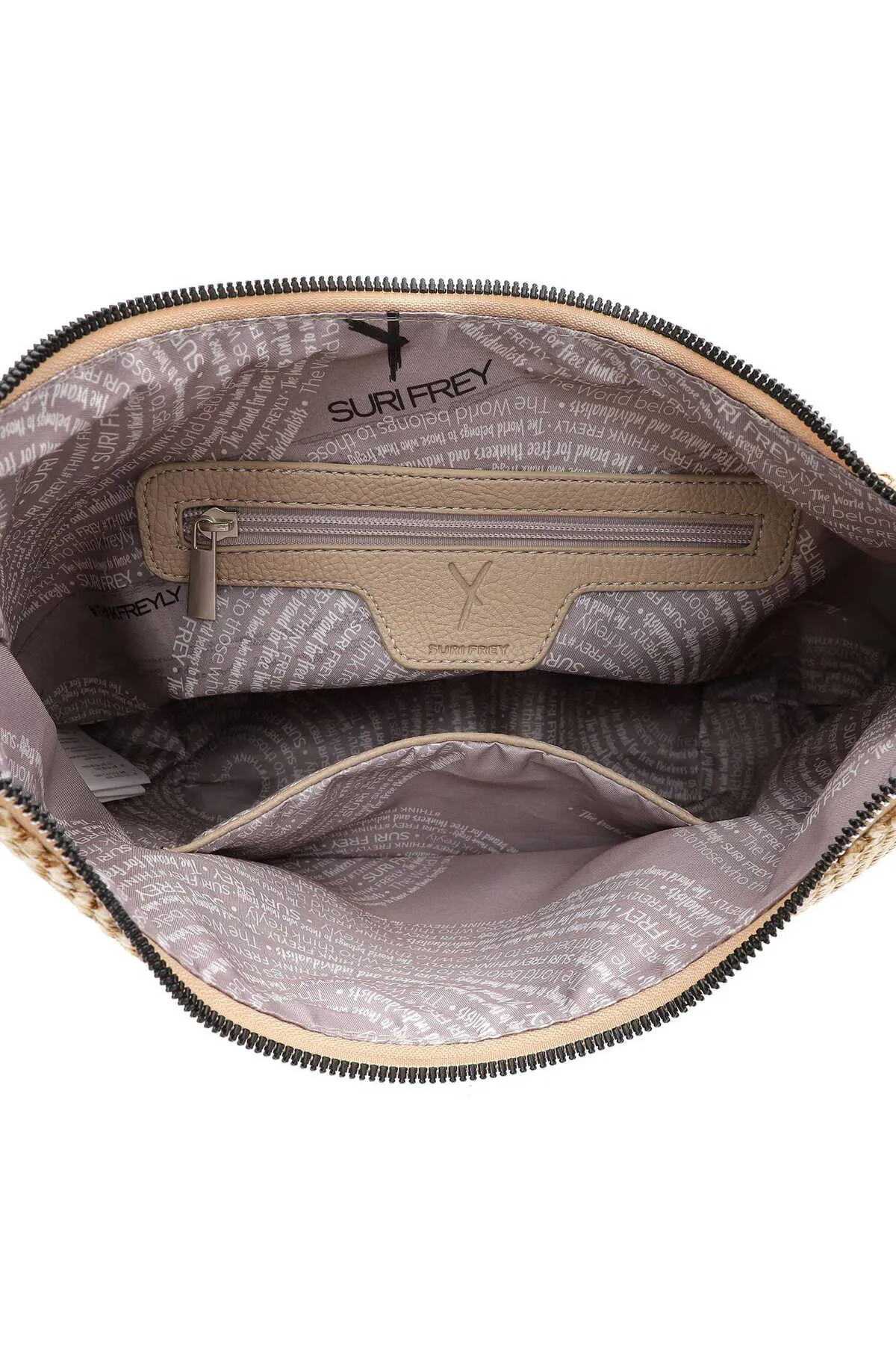 SURI FREY  Handtasche - Beige - Strukturiert