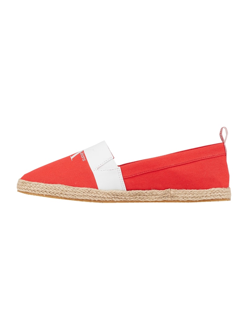 Espadrilles aus Canvas in orange