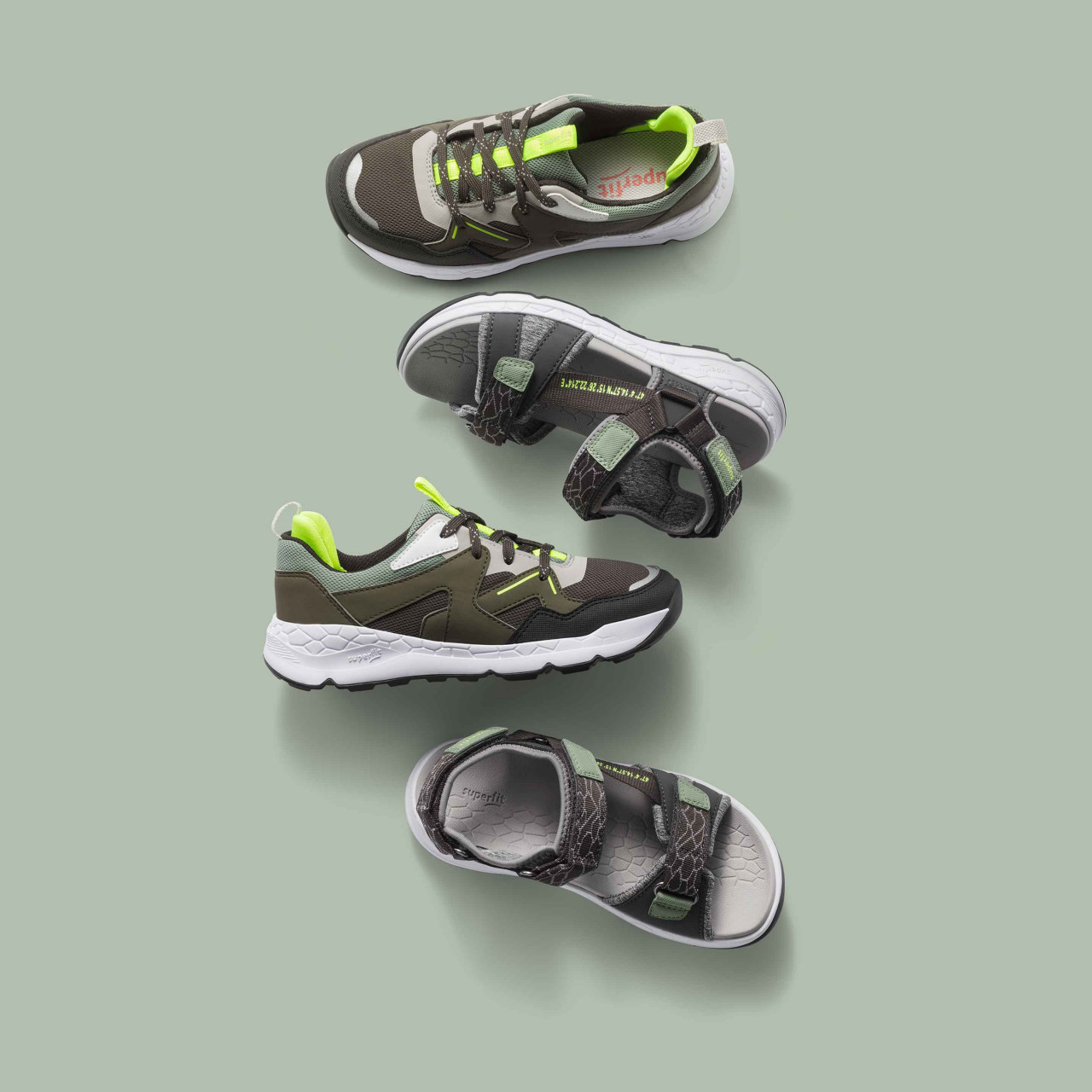 FREE RIDE - Grün/HellgrünSneaker low mit Schnürung