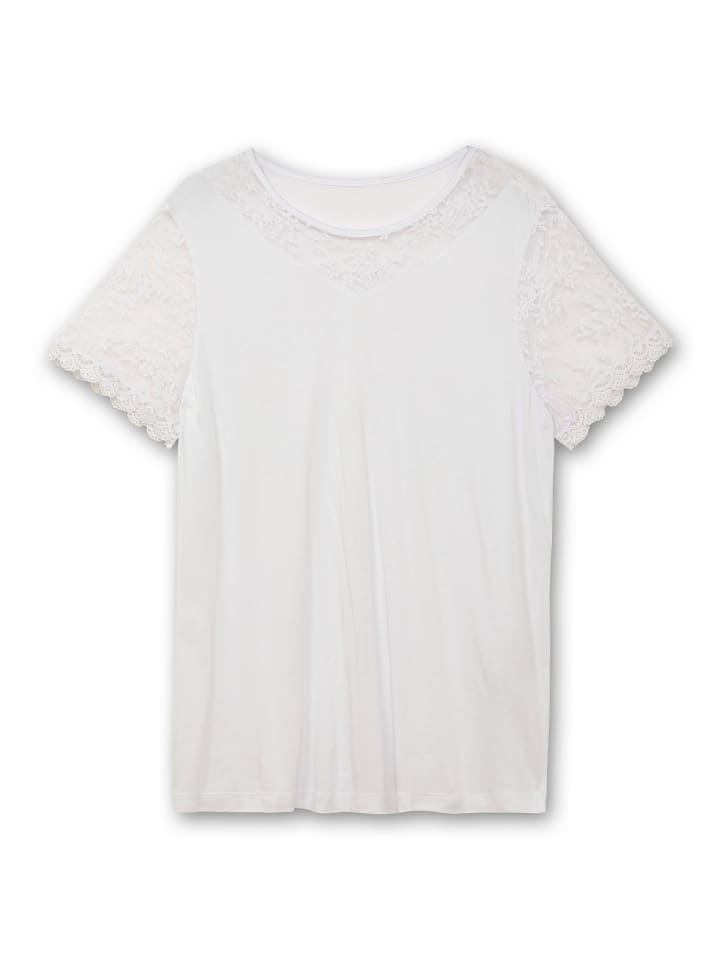 sheego Shirt in weiß günstig kaufen