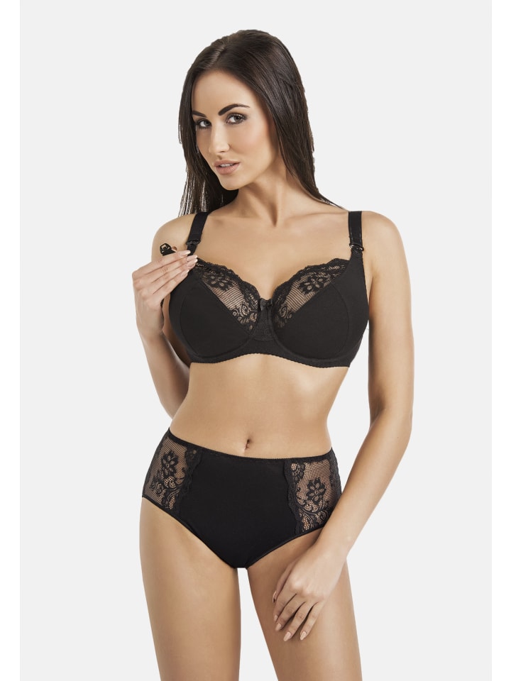 Teyli Ungepolsterter Still-BH mit Bügeln und Spitze Anastasia Mama in schwarz günstig kaufen