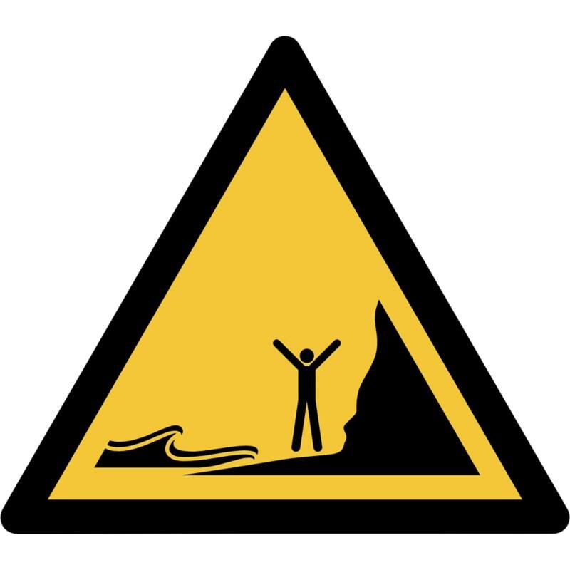 Djois Warnschild Warnung Achtung Flutgefahr Klebstoff, einschraubbar PP (Polypropylen) 30 (B) x 0,14 (H) cm 3 Stück