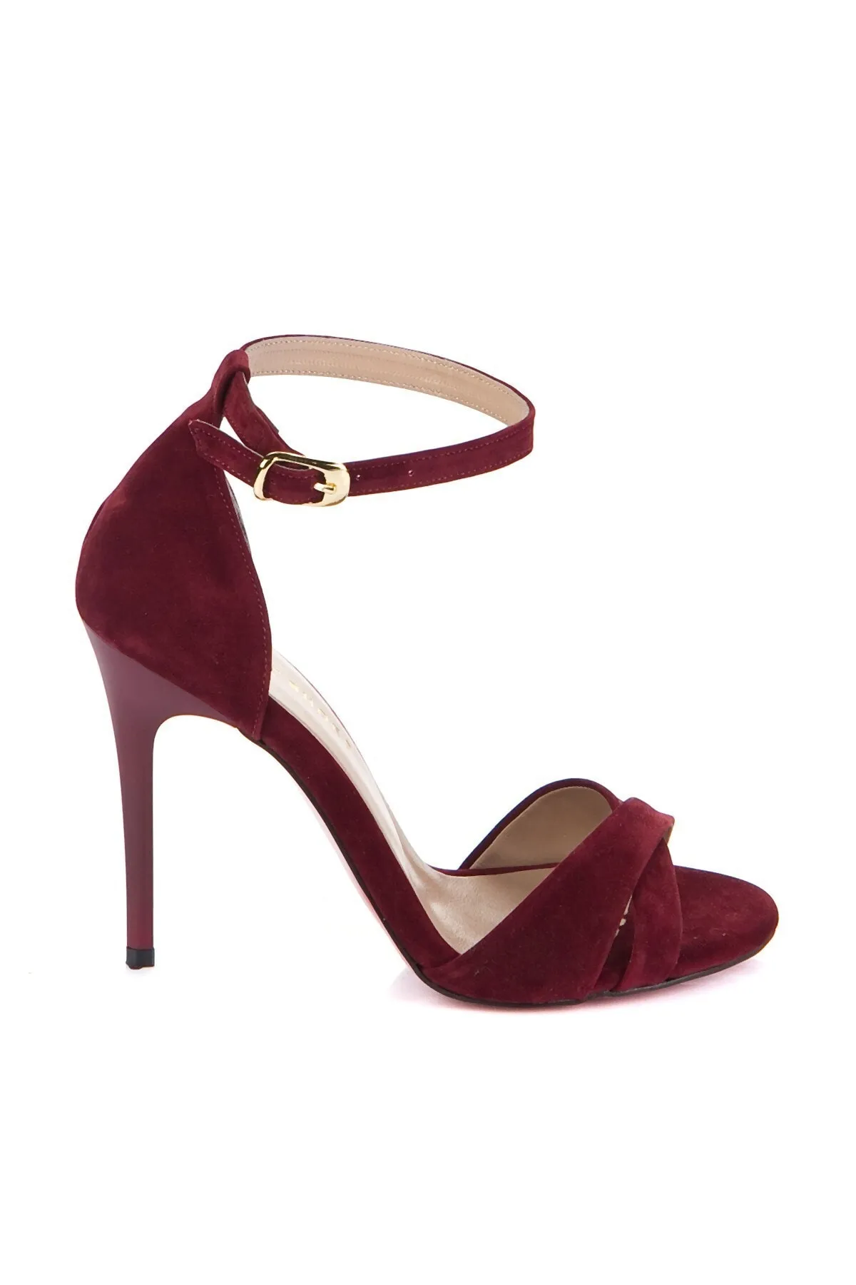 Fox Shoes  Burgunderrote Wildlederschuhe für Damen mit Absatz 7749113702