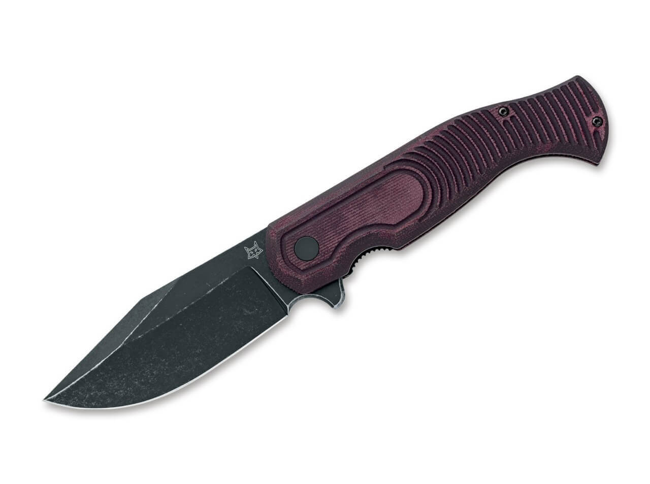 East Wood Tiger Micarta Burgundy