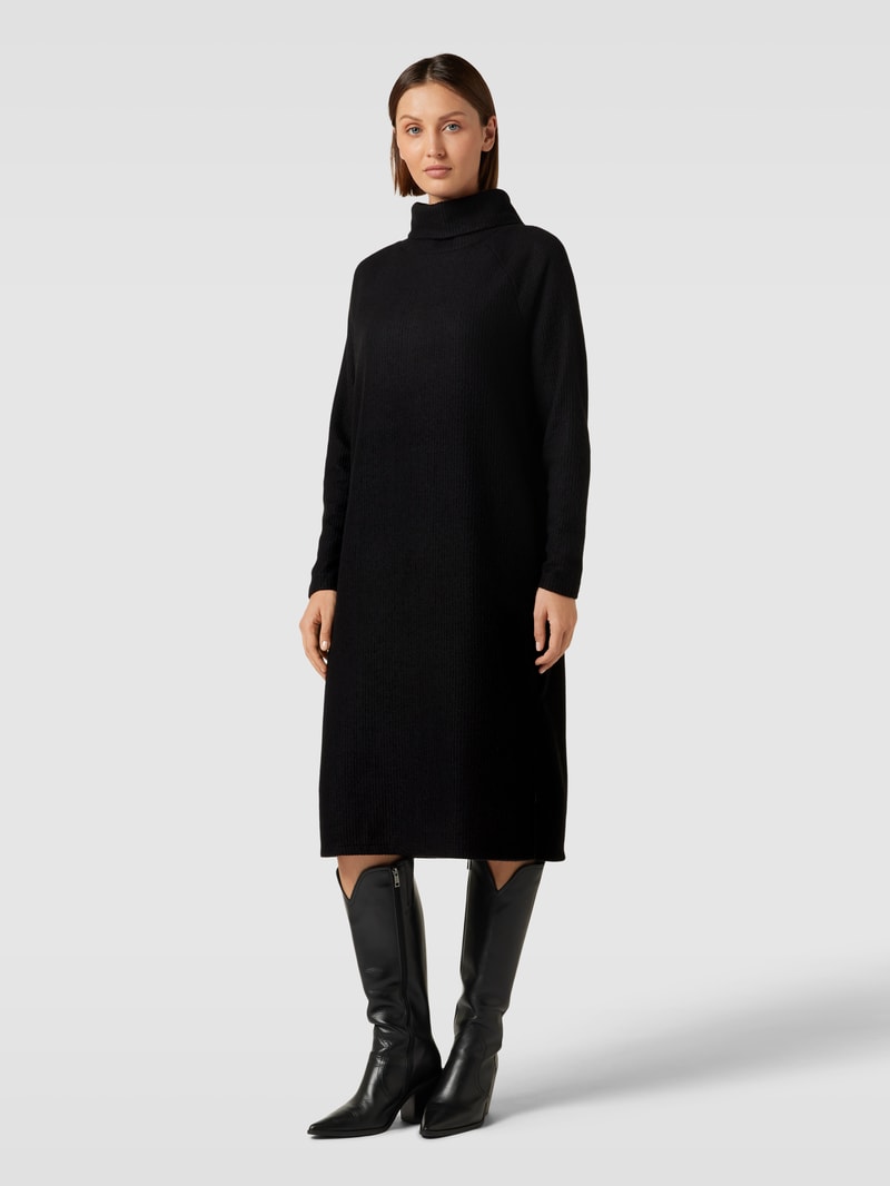 Strickkleid mit Rollkragen Modell 'TAMIE' in schwarz