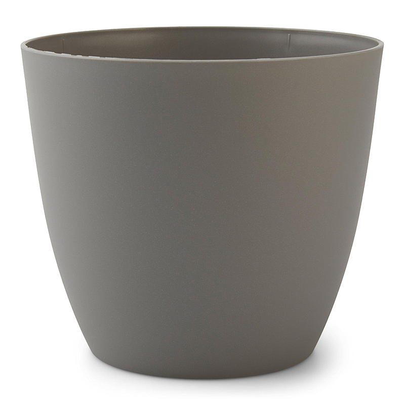 Blomsterpotte Ella ø 15 cm, plast, stengrå