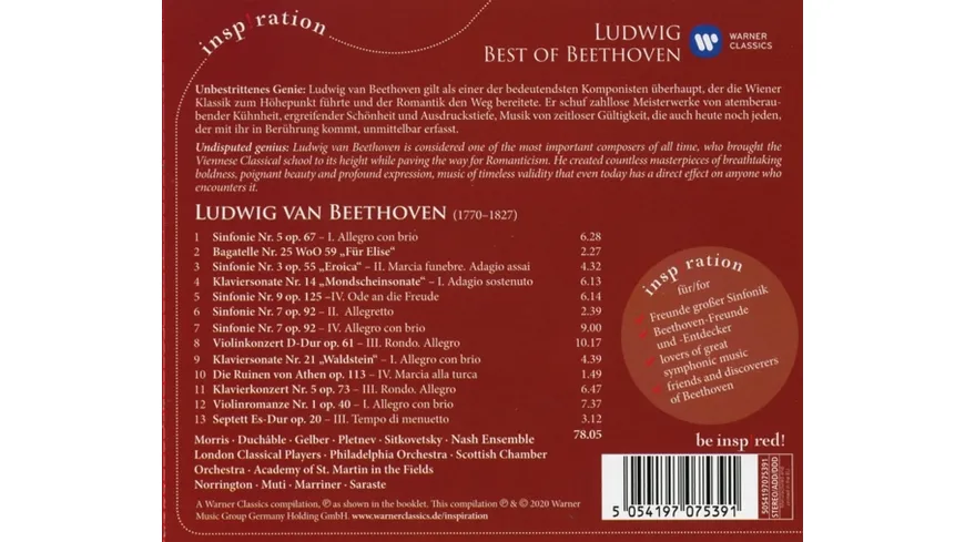 Ludwig-Best of Beethoven Inspiration Series
