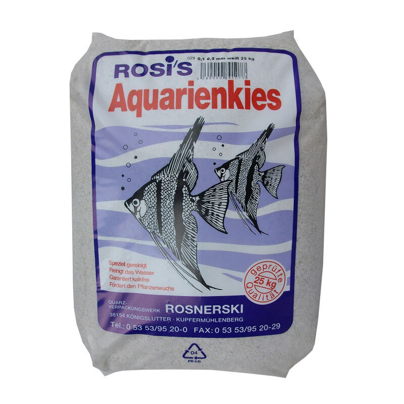 Rosi's Bodengrund Rosi's Rosnerski Sand 0,1-0,9 Aquariensand weiß 25kg
