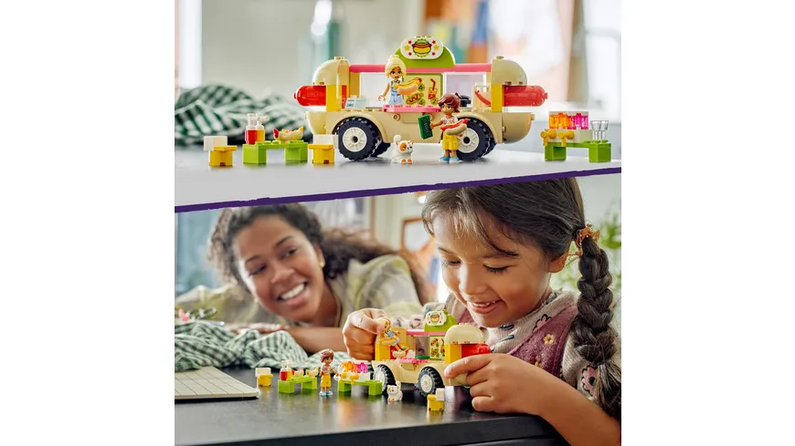 LEGO Friends 42633 Hotdog-Truck Set ab 4 Jahre, Fahrzeug-Spielzeug
