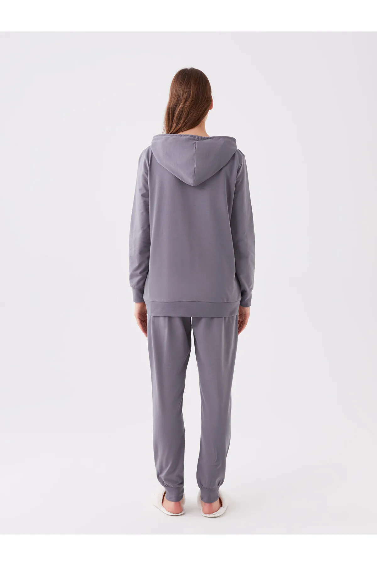 LC Waikiki  LCW DREAM Damen-Pyjama-Set mit Kapuze und langen Ärmeln
