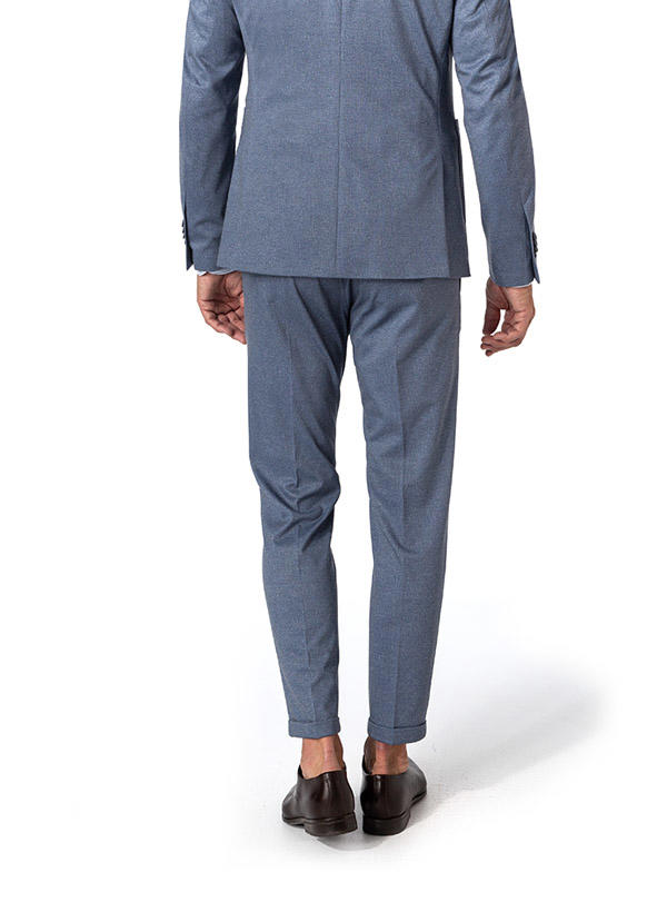 CINQUE, Bundfaltenhose Cisand, Mikrofaser, blau meliert