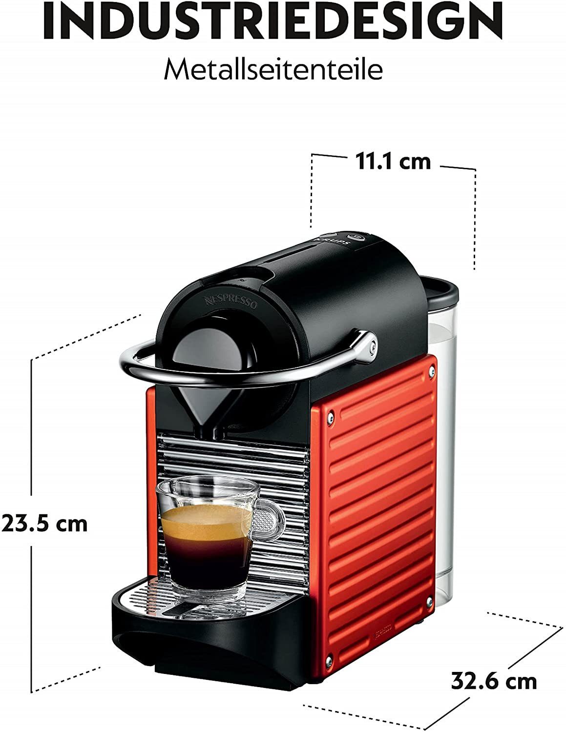 Krups Kapselmaschine Nespresso Pixie Kaffeemaschine Kapselmaschine 19 Bar