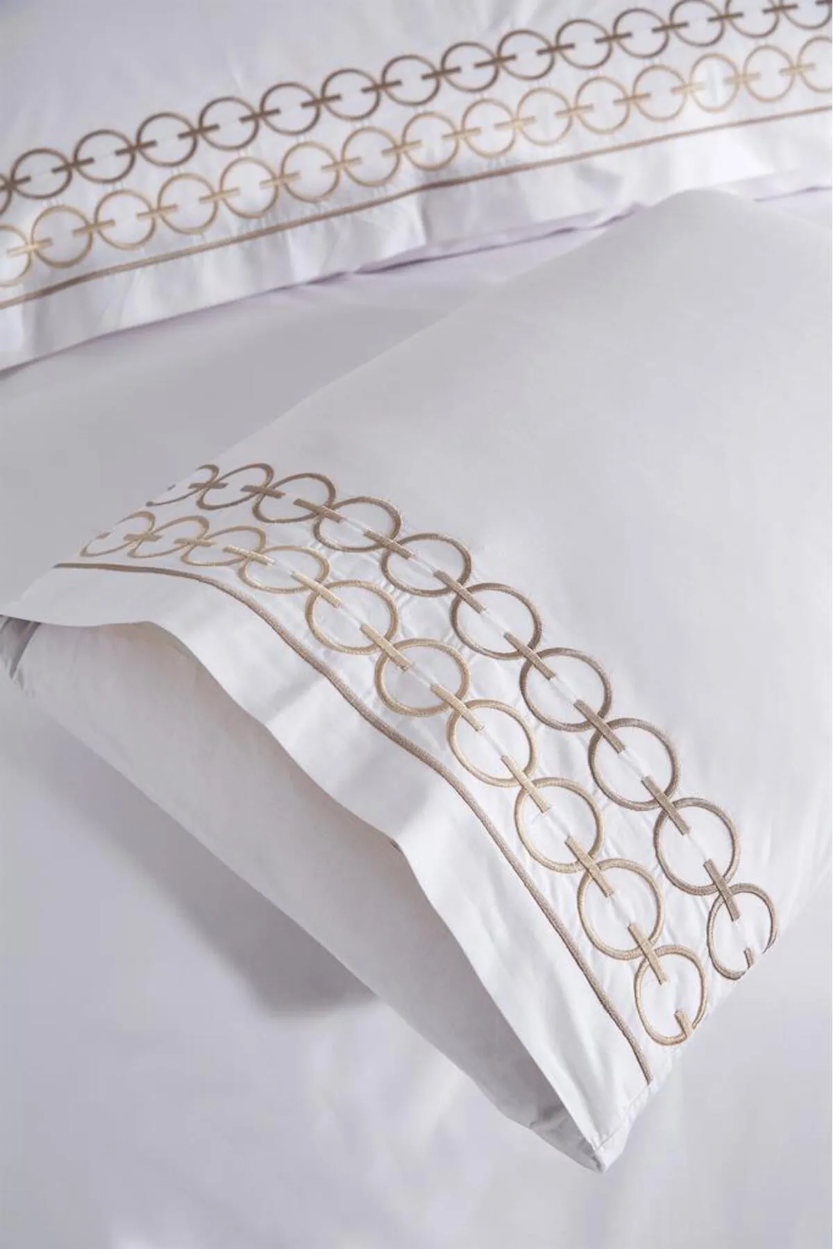 Çeyiz Diyarı  Bettwäsche Doppelbett - Beige - Gestreift