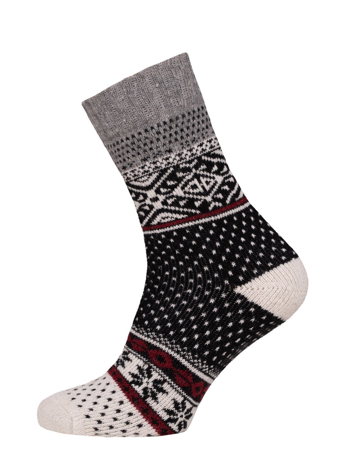 HomeOfSocks Norwegersocken Skandinavische Wollsocke 