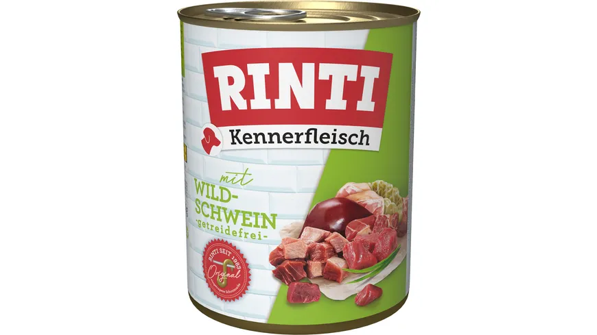 RINTI Hundenassfutter Kennerfleisch Wildschwein 800 g