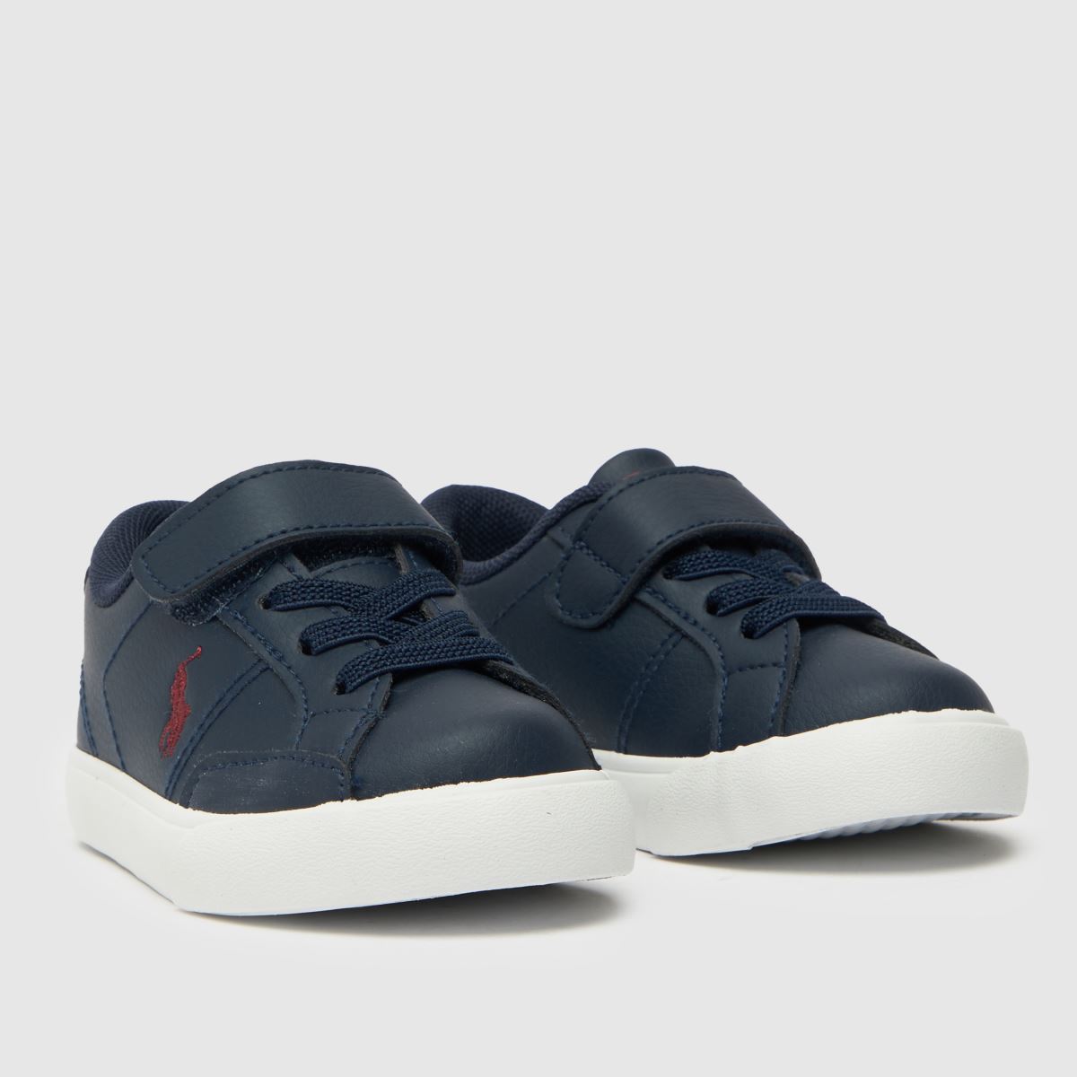 Polo Ralph Lauren marinblå & vita Theron IV pojkar småbarnssneakers