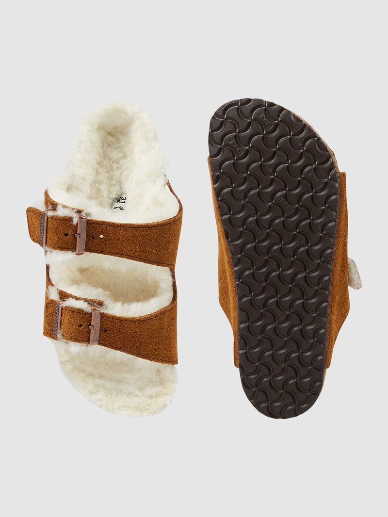 Sandalen aus Veloursleder Modell 'Arizona' in camel