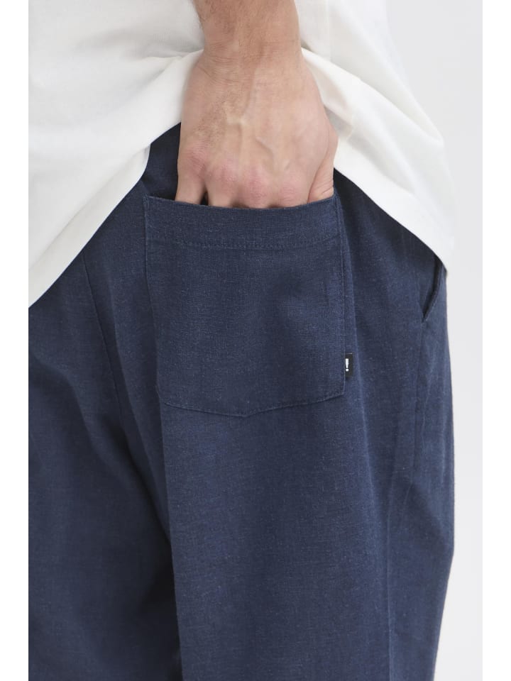!SOLID Leinenhose in Blau günstig kaufen