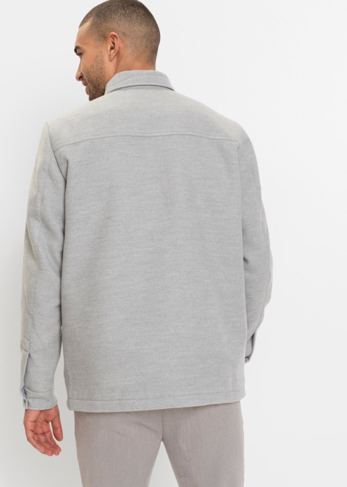 Hemdjacke in Wolloptik