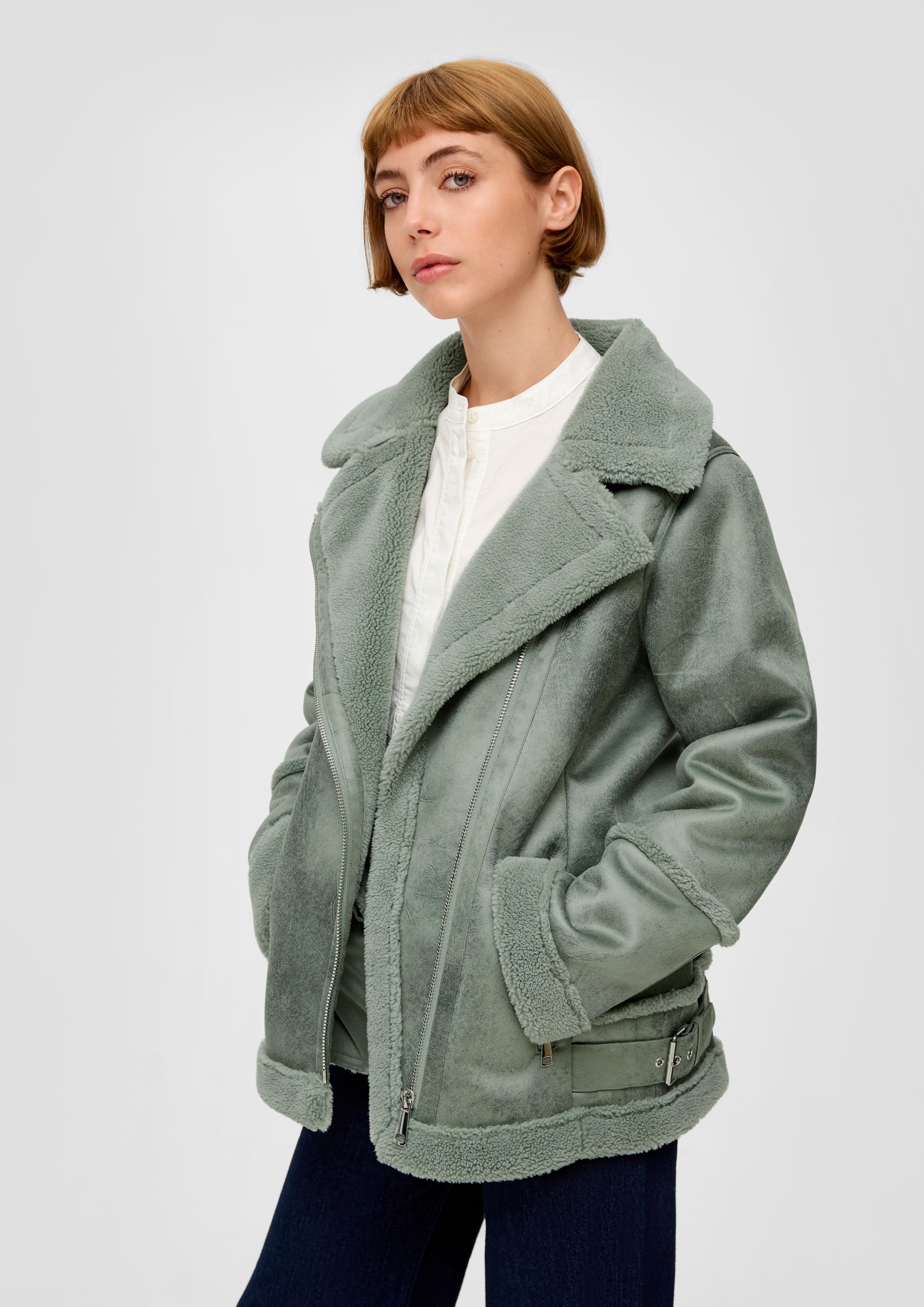Jacke aus Lederimitat im Aviator-Stil  2134826-7210