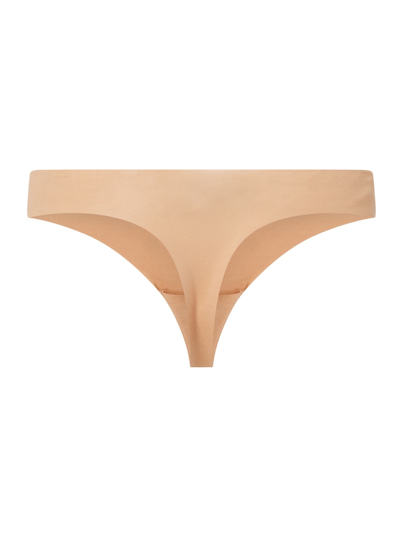 String mit Stretch-Anteil - nahtlos Modell Invisible Cotton in mittelbraun