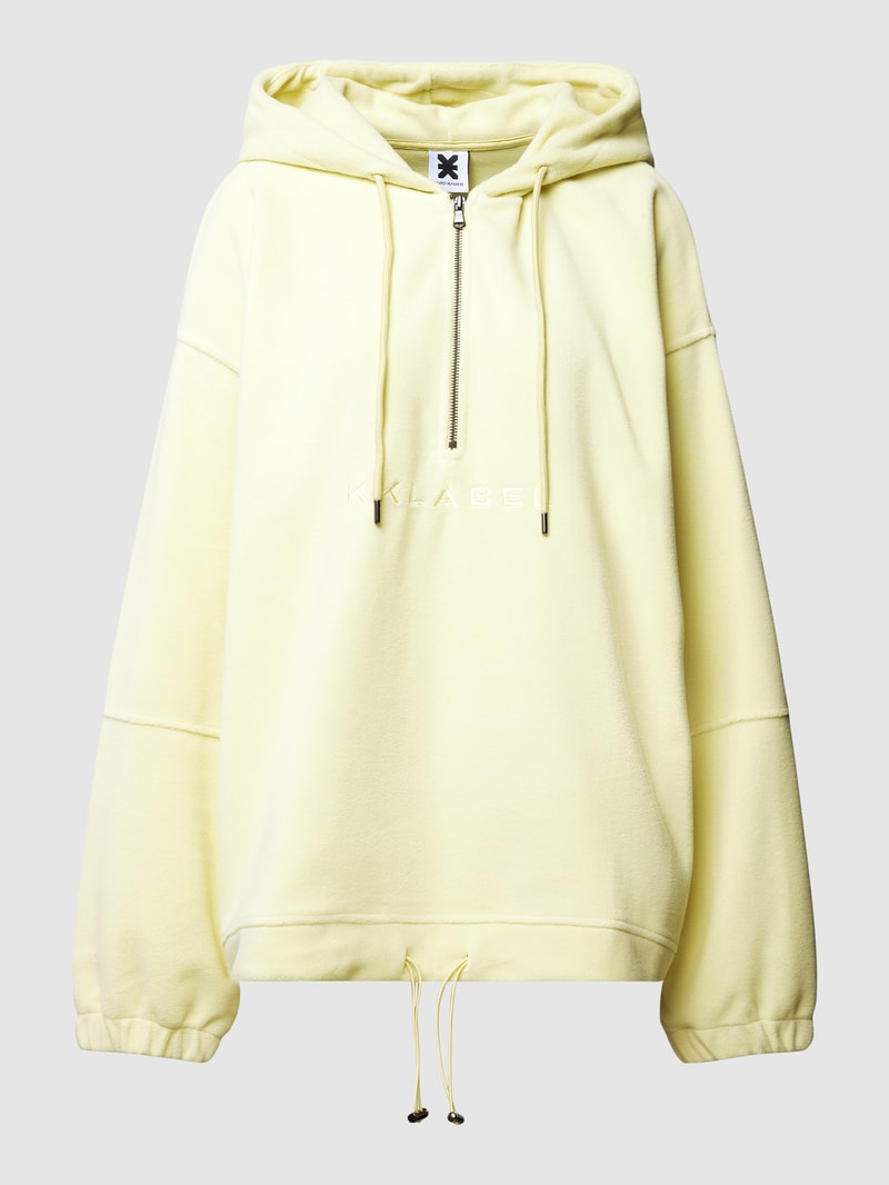Oversized Hoodie mit Kapuze in hellgelb