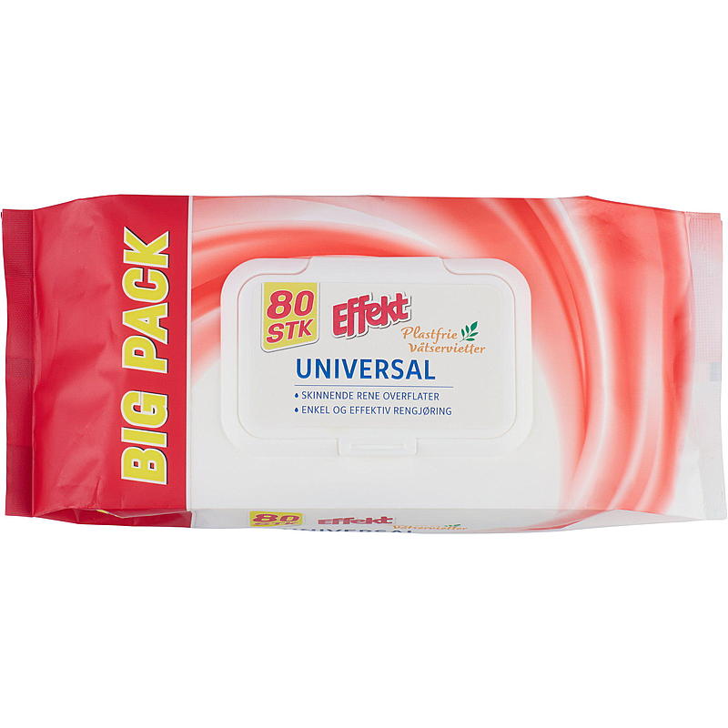 Effekt Engangsklut 80 stk universal, Effekt