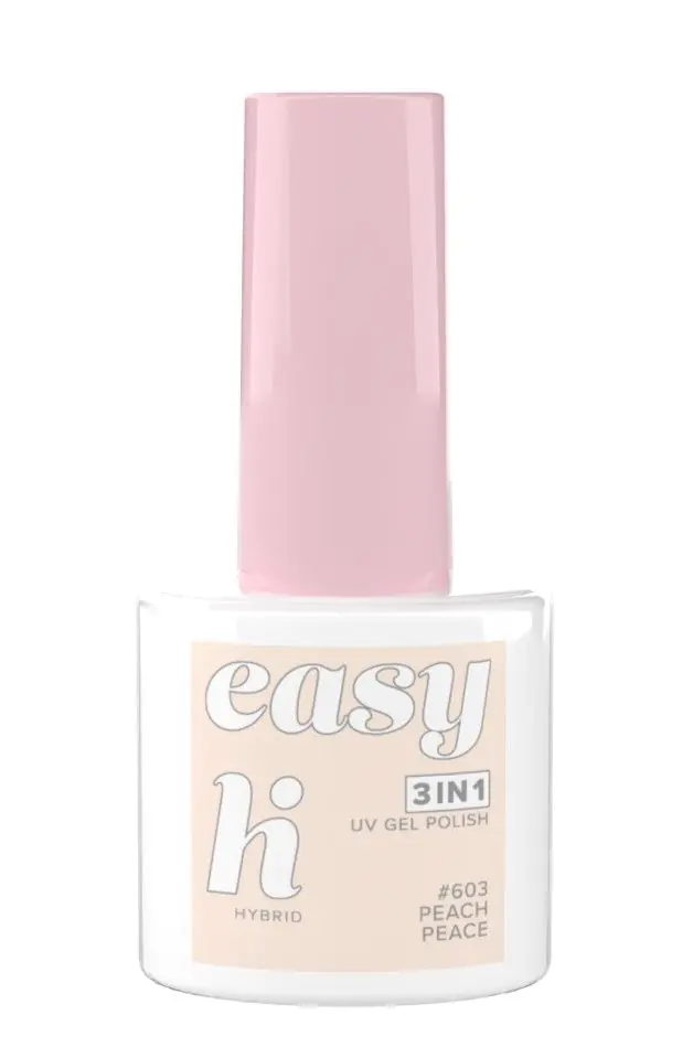 Hi Hybrid Easy 3in1 hibridinis nagų lakas 603 Peach Peace