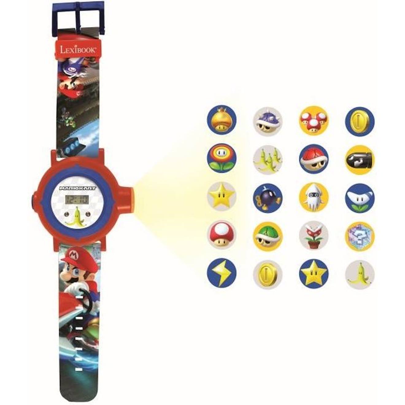 MARIO KART Montre digitale avec projection de 20 images