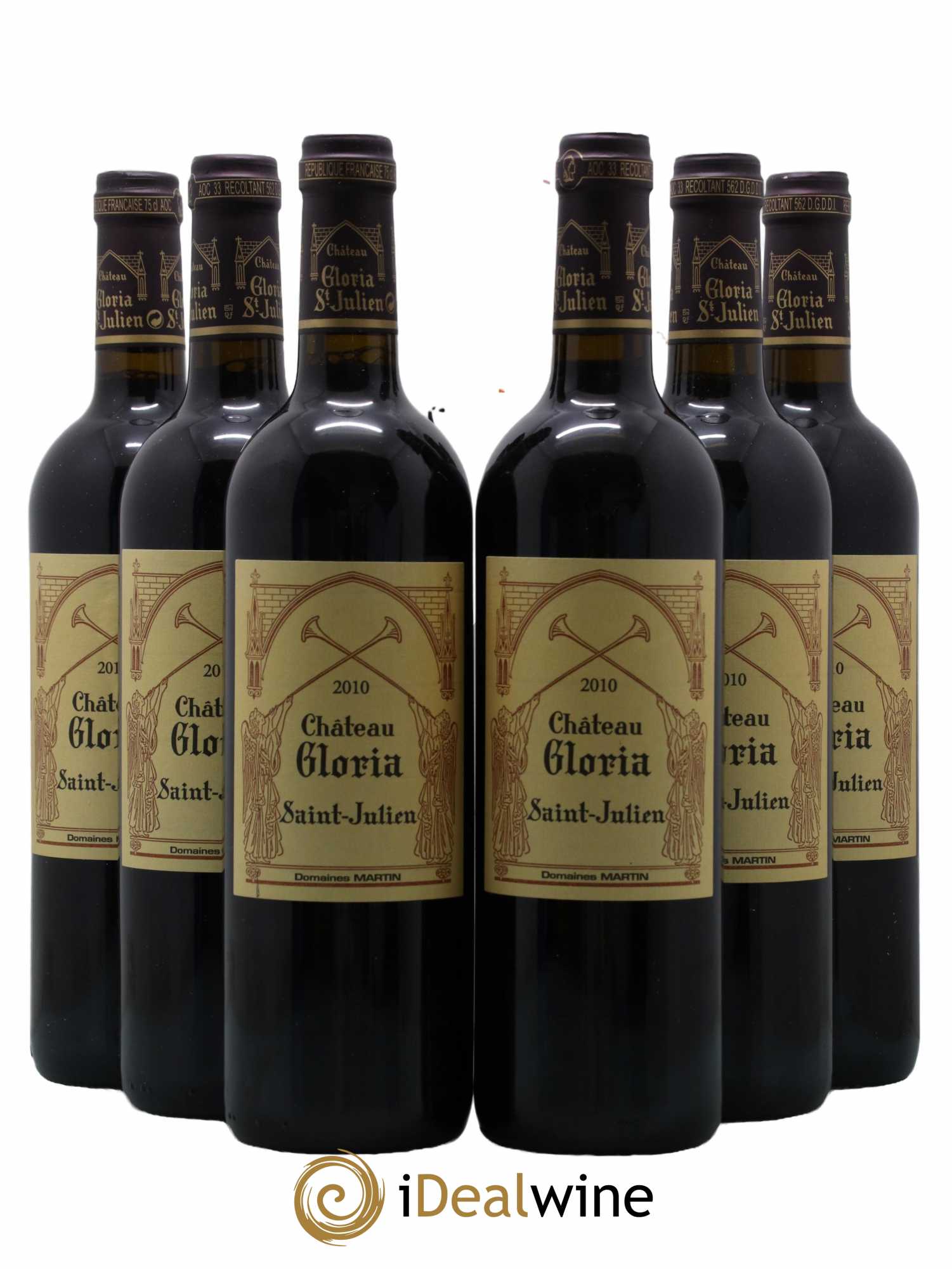 Château Gloria  2010 - Lot de 6 Bouteilles