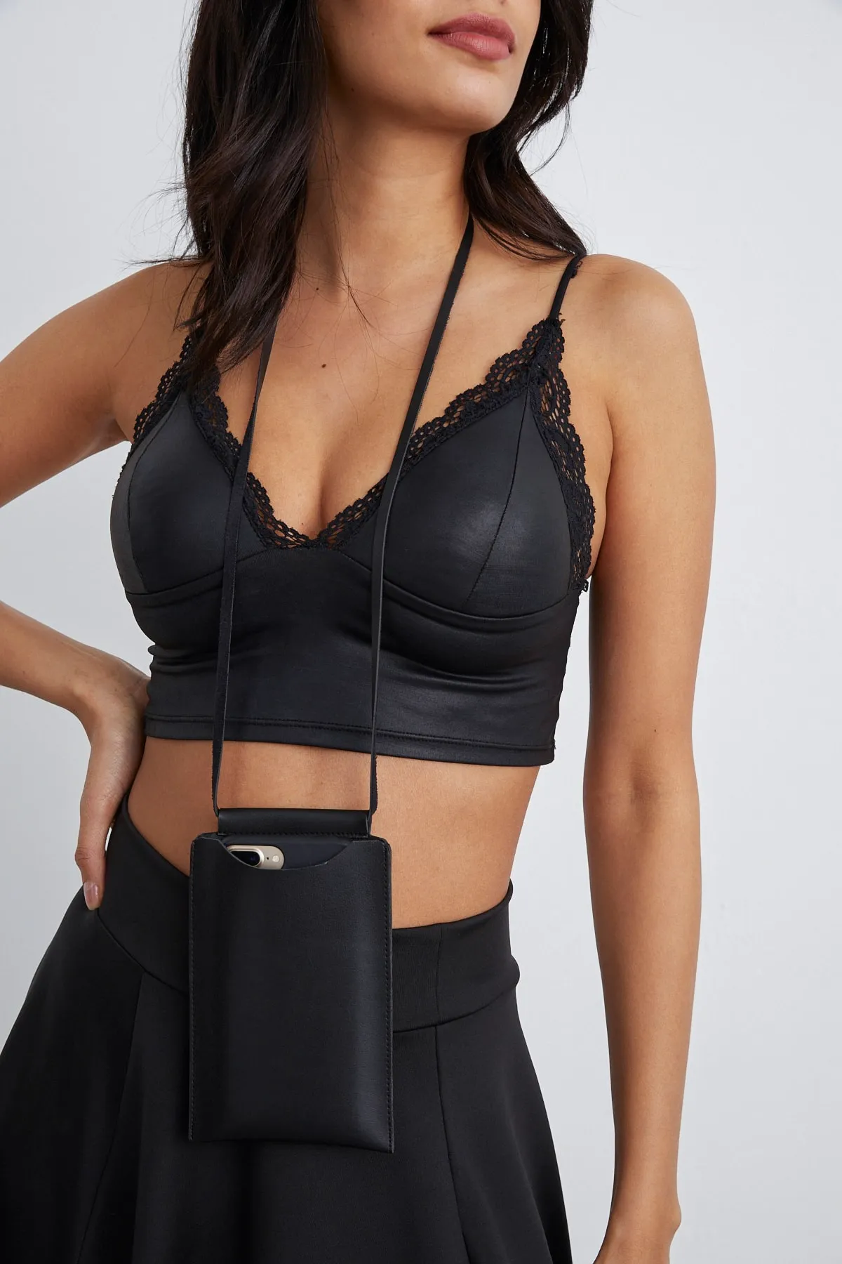 Cool & Sexy  Schwarze Handytasche für Damen BE524