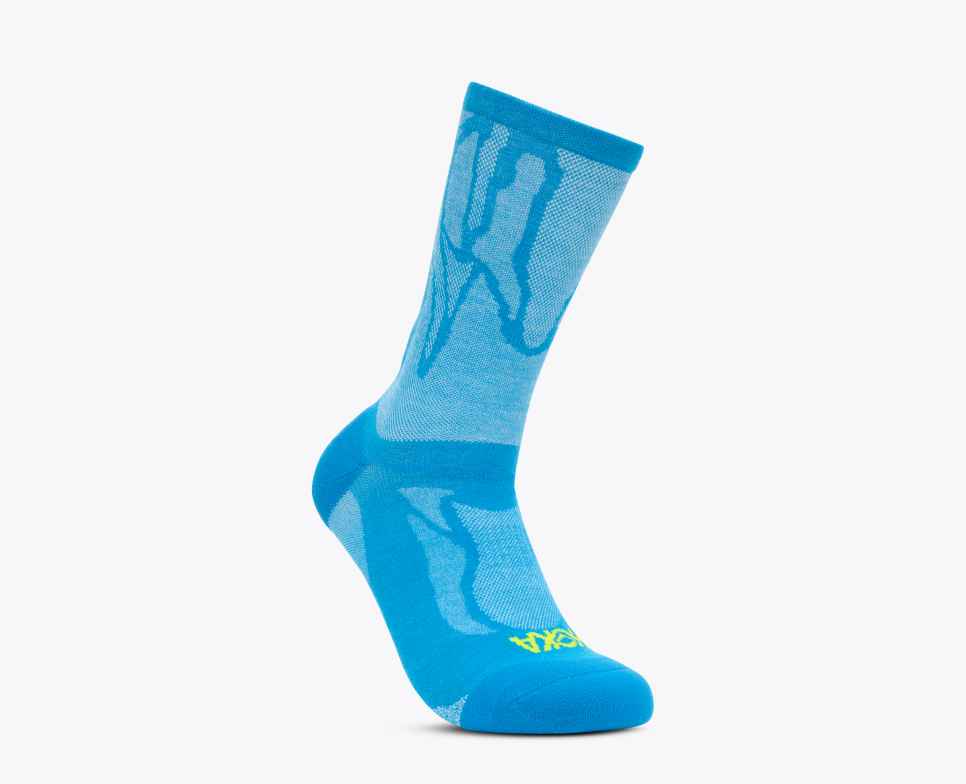 Clifton Crew Run Sock Skyward Blue