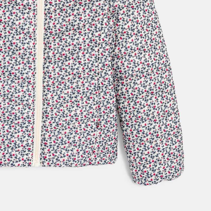 Doudoune légère réversible blanche fille