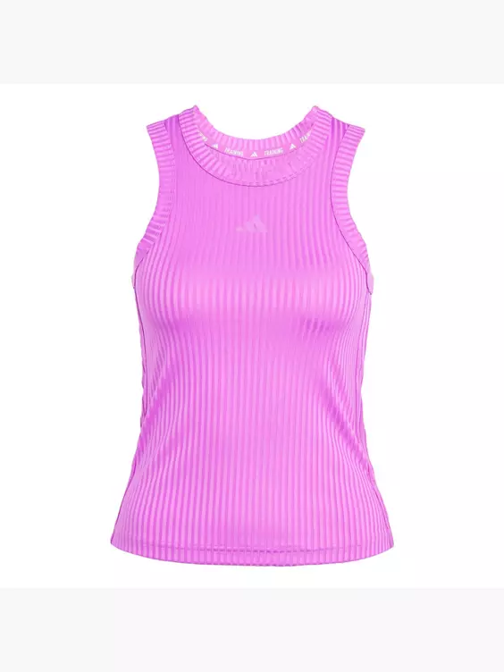 adidas All Gym Seasonal Rib Tight Fit Tonal 3-Streifen Tanktop