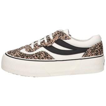 Superga Revolley Microleopard in weiß