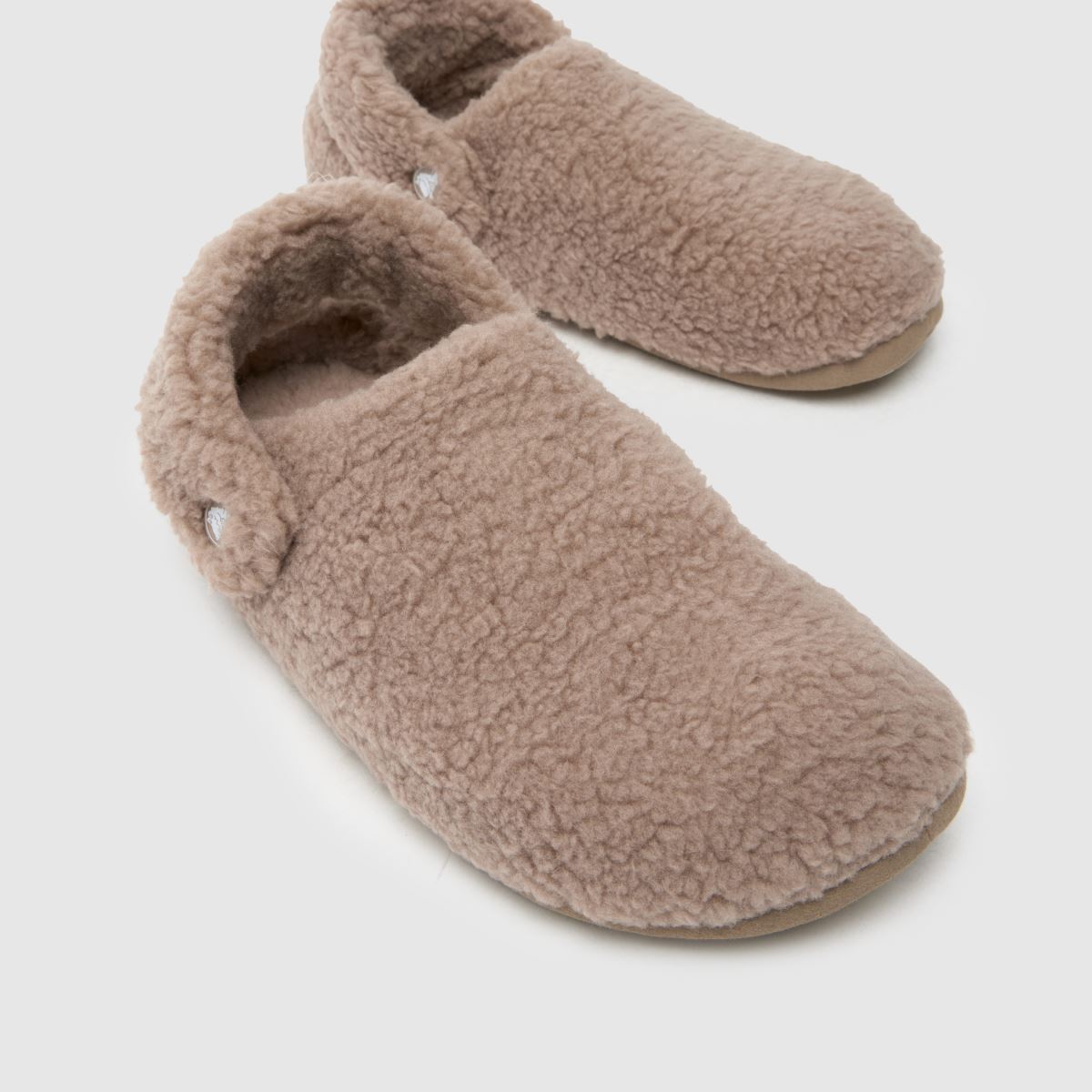 Crocs Classic Cozzy papucs bézs színben