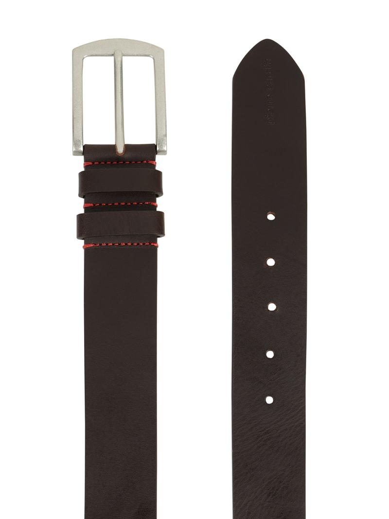Gürtel aus Leder in dunkelbraun